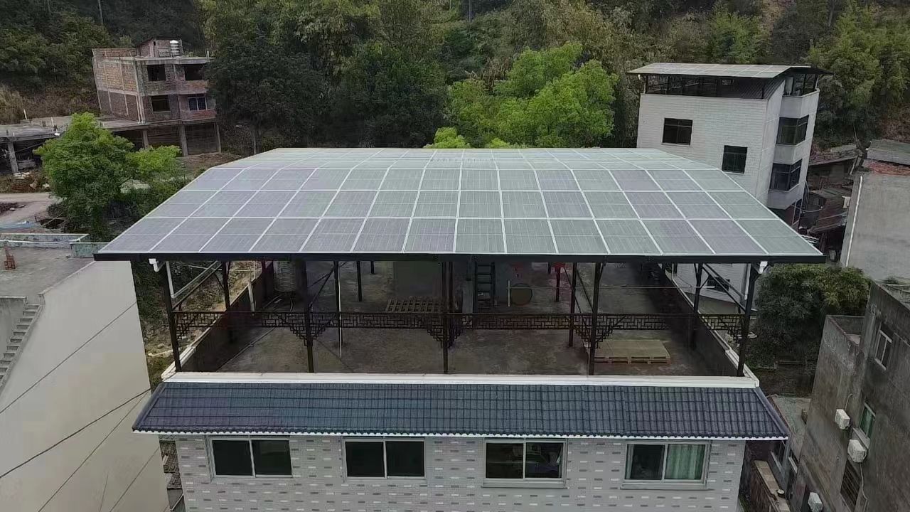 义乌15kw+10kwh自建别墅家庭光伏储能系统